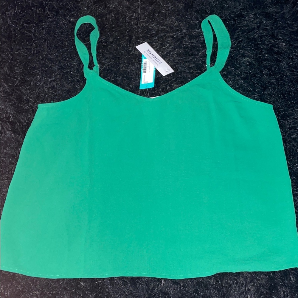 G.I.L.I. Vibrant Green Camisole Top